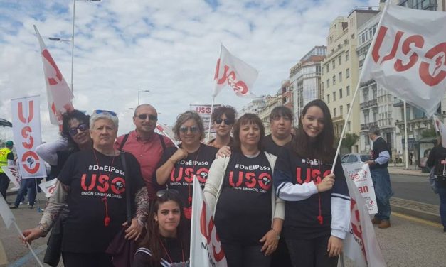 La Federación de Servicios de USO salió a la calle el 1 de mayo