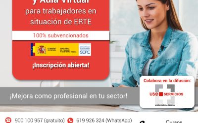 Cursos formativos online 100% gratuitos para personas trabajadoras en situación de ERTE