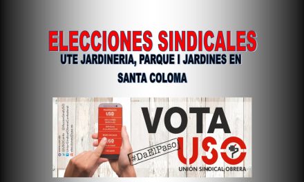 Elecciones sindicales en UTE Jardineria Parque I Jardines en Santa Coloma