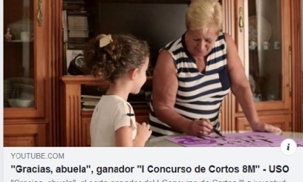 «GRACIAS ABUELA», GANADOR «I CONCURSO DE CORTOS 8M» USO