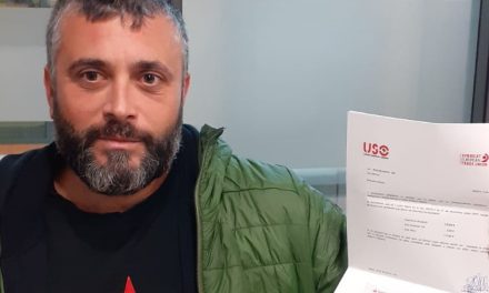 USO entrega el queque de la CRS en Gerusia