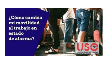 ¿Como cambia mi movilidad al trabajo en  estado de alarma?