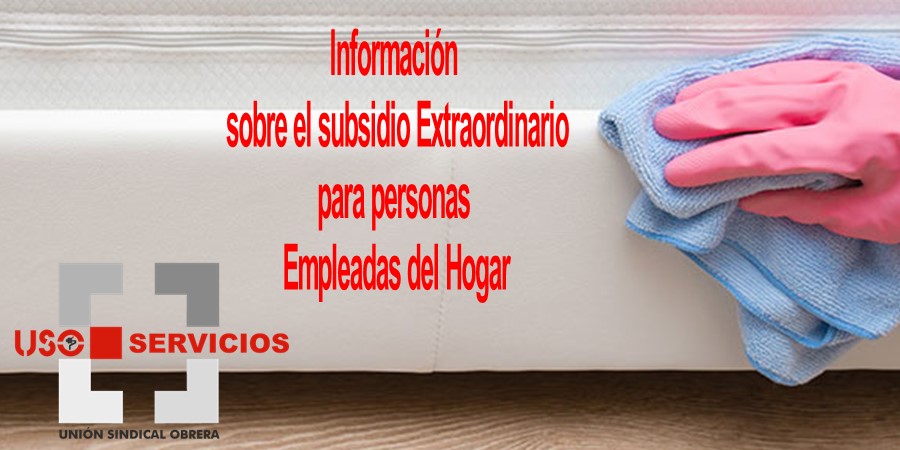 Información sobre el subsidio Extraordinario para personas Empleadas del Hogar