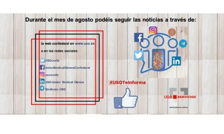 Durante el mes de Agosto podéis seguir las noticias a través de la web confederal y sus redes sociales