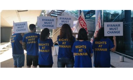 Ryanair: continúa la batalla judicial y el recorte de derechos laborales y salarios