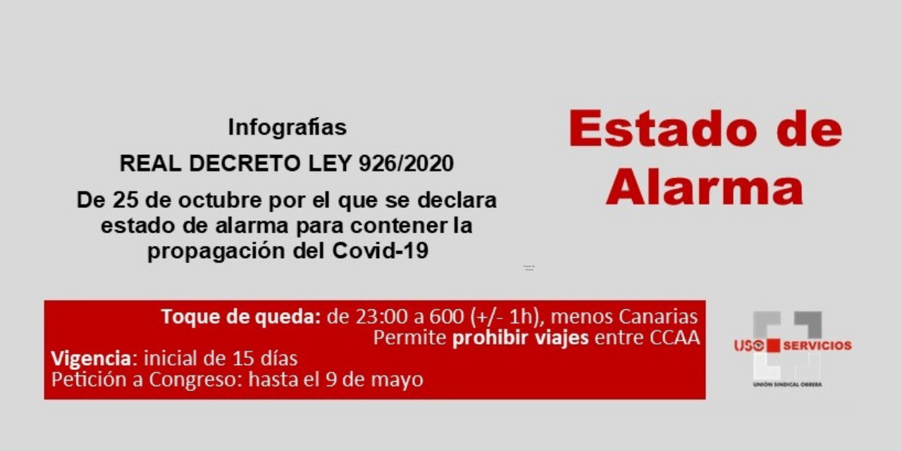 Estado de alarma: infografías, Real Decreto, Preguntas frecuentes y  Acuerdo interterritorial