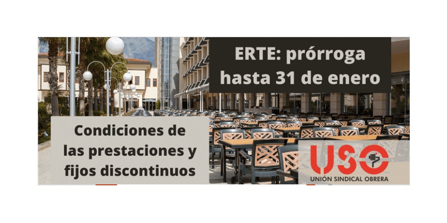 Prórroga de los ERTE hasta enero: prestación por desempleo y para fijos discontinuos