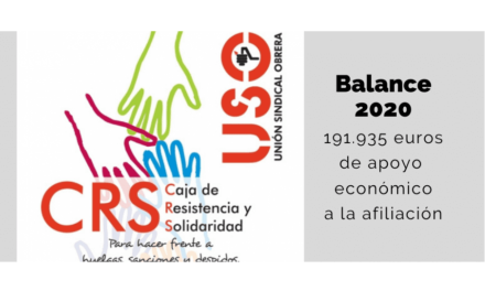 En 2020 la Caja de Resistencia y Solidaridad abona 191.935 euros