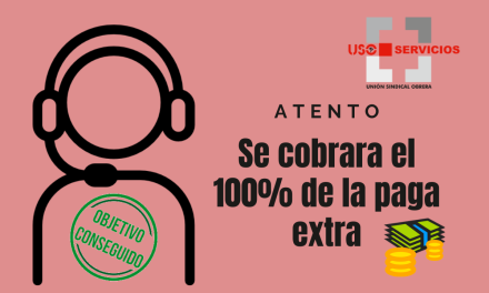 USO consigue que los trabajadores y trabajadoras afectados por el ERTE del 2020 cobren sus pagas extras enteras