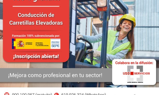 Curso online 100% gratuito de conducción de carretillas elevadoras.