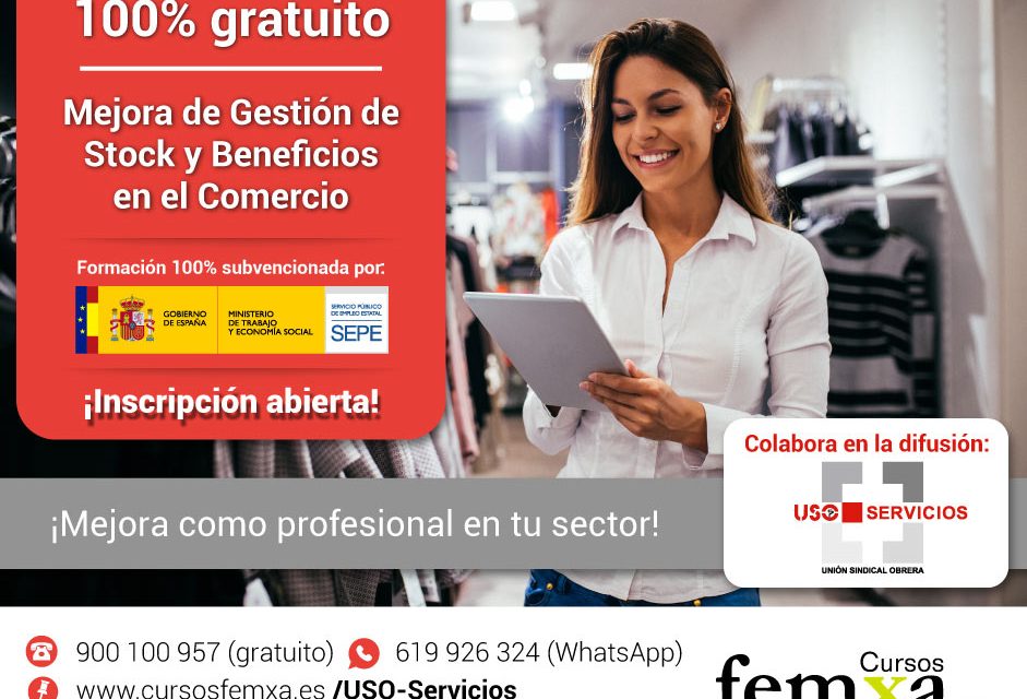 Curso online 100% gratuito de mejora de gestión de stocks y beneficios en el comercio