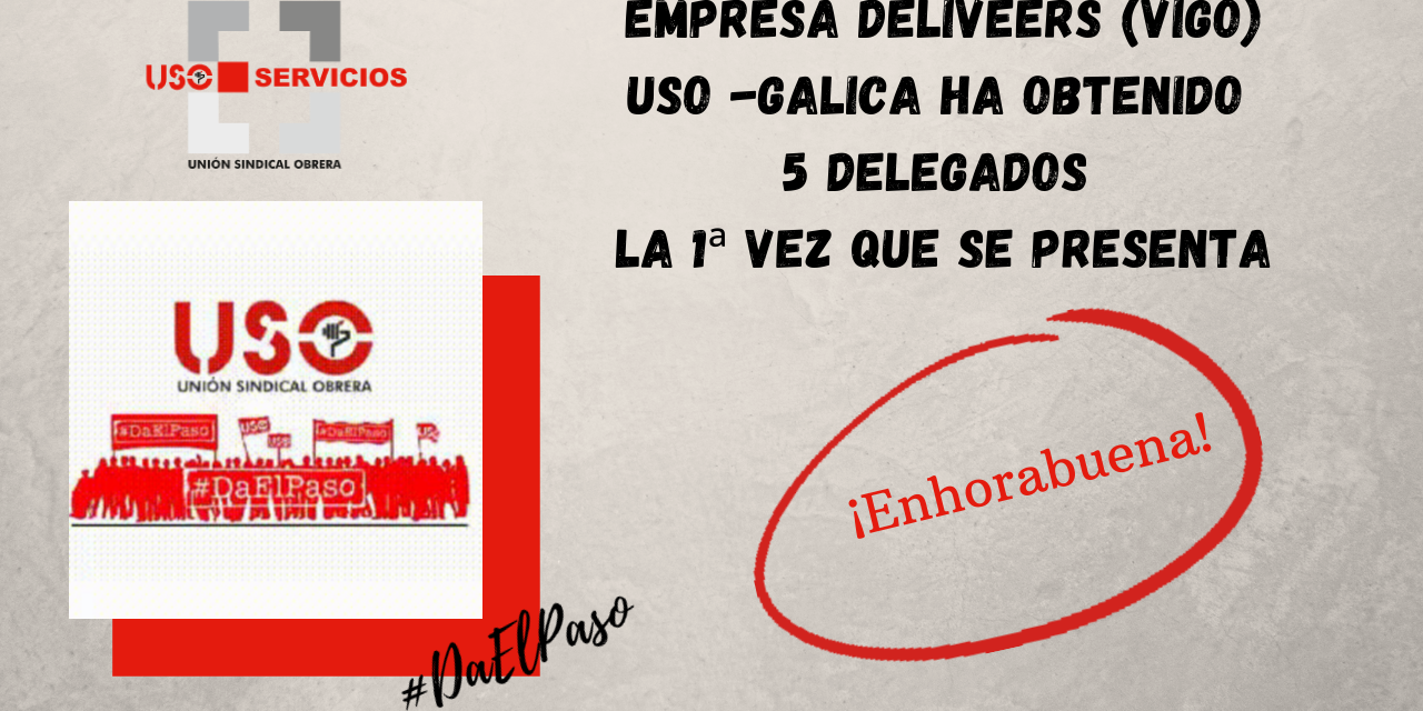 La empresa Deliveers de mensajería consigue 5 delegados la primera vez que se presenta