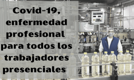 USO ha dirigido una petición al ministro Escrivá para que la covid-19 se considere también enfermedad profesional para todos los trabajadores presenciales