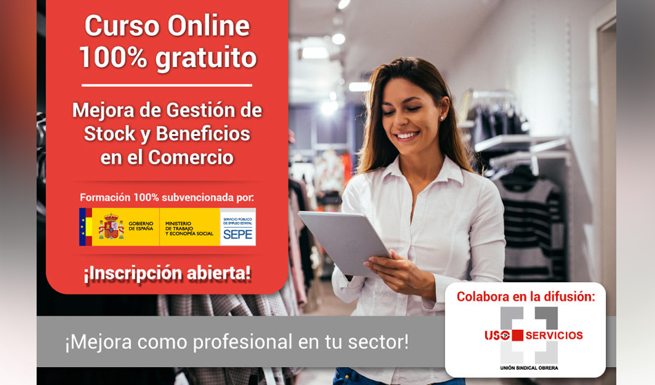 Curso online 100% gratuito de mejora de gestión de stocks y beneficios en el comercio