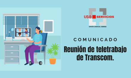 Reunión de teletrabajo en Transcom.