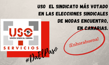 USO es el sindicato más votado en las elecciones sindicales de Modas Encuentro, en Canarias