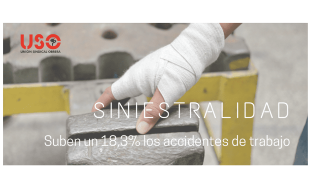 Aumentan un 18,3% los accidentes de trabajo de enero a mayo