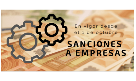 Sanciones a las empresas desde el 1 de octubre del 2021