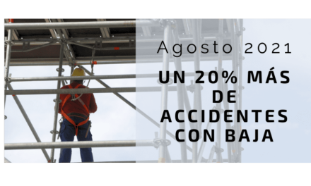 Los accidentes de trabajo con baja, aumentan un 20%