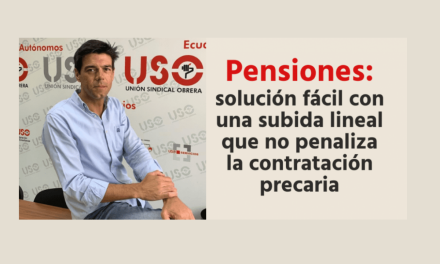 Pensiones: la solución de nuevos recortes fáciles penaliza a los trabajadores en activo.