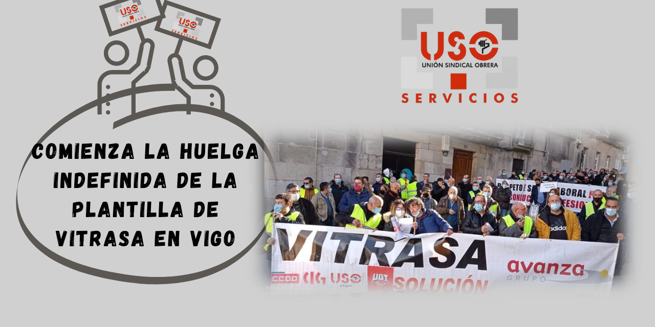 Comienza la huelga indefinida de la plantilla de Vitrasa en Vigo