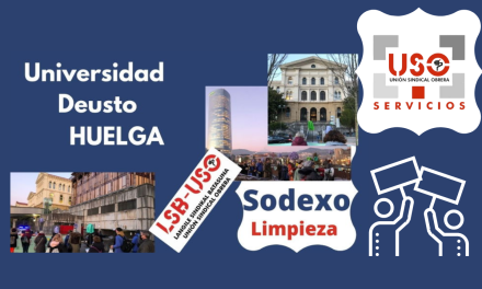 Sodexo Iberia Limpieza en la Universidad de Deusto en Huelga