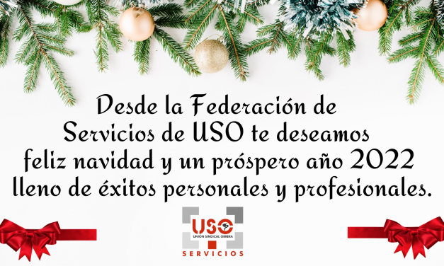 La Federación de Servicios USO te felicita la Navidad