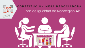 Constitución de la mesa negociadora del plan de Igualdad de Norwegian Air