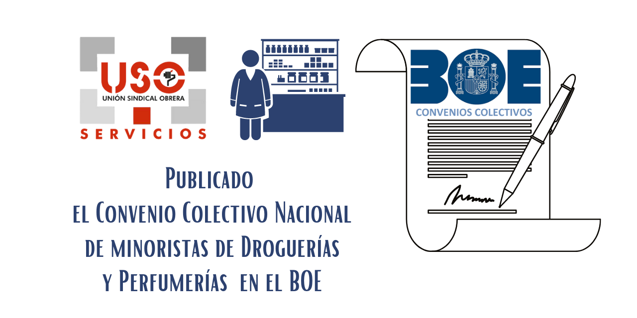 Publicado el Convenio Colectivo Nacional de minoristas de Droguerías y Perfumerías  en el BOE