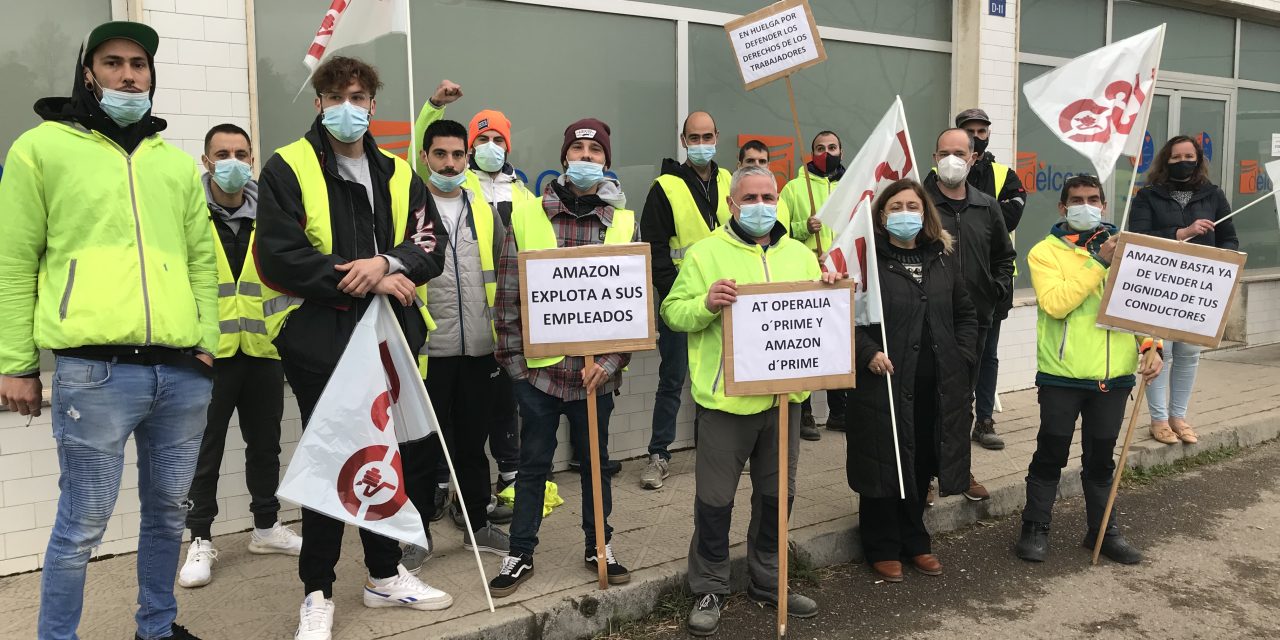 La huelga consigue paralizar la actividad de Amazon en Cantabria