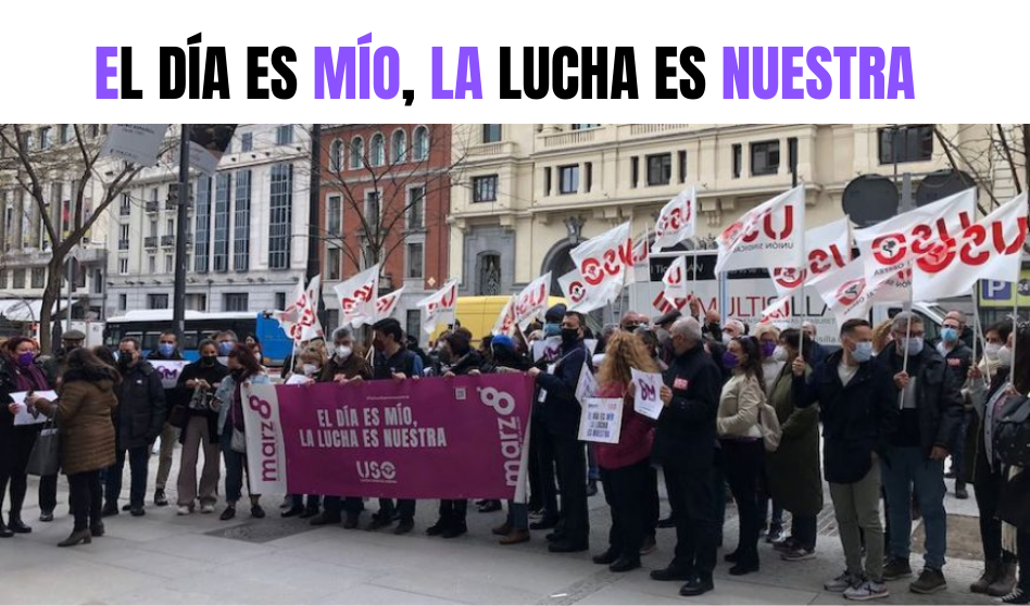 En el día de la mujer  USO pide la implicación de los hombres para avanzar en la lucha por la igualdad