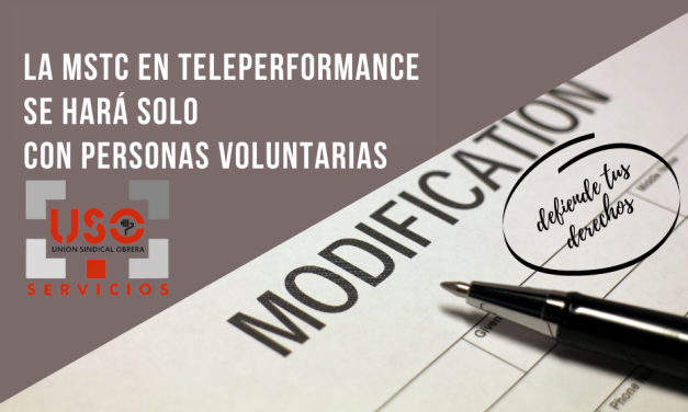La MSCT en Teleperformance se hará solo con personas voluntarias