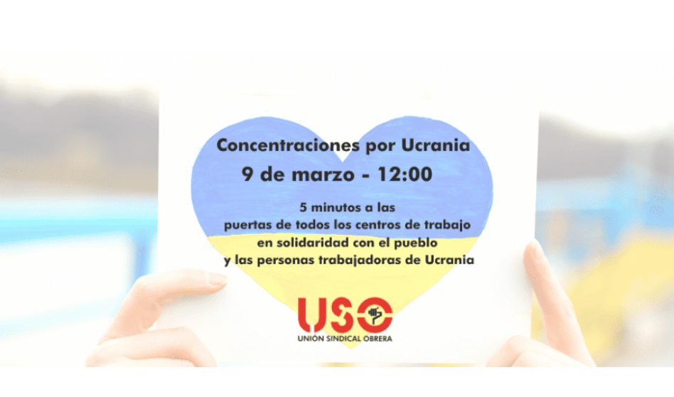 USO convoca actos de solidaridad por la paz en Ucrania