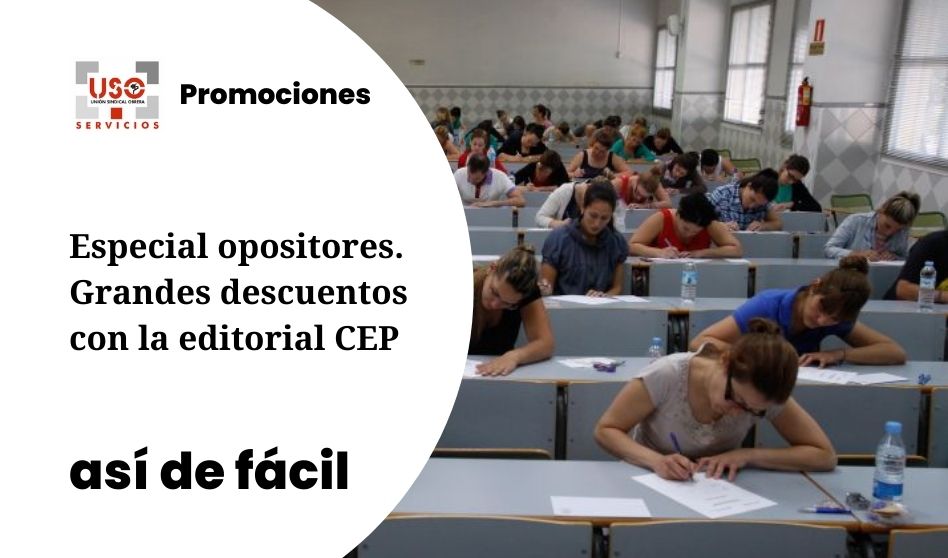 Grandes descuentos para nuestra afiliación en la editorial CEP