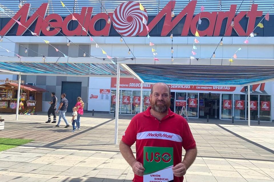 El delegado de USO en la tienda Media Markt en Badajoz fue el más votado en las elecciones sindicales