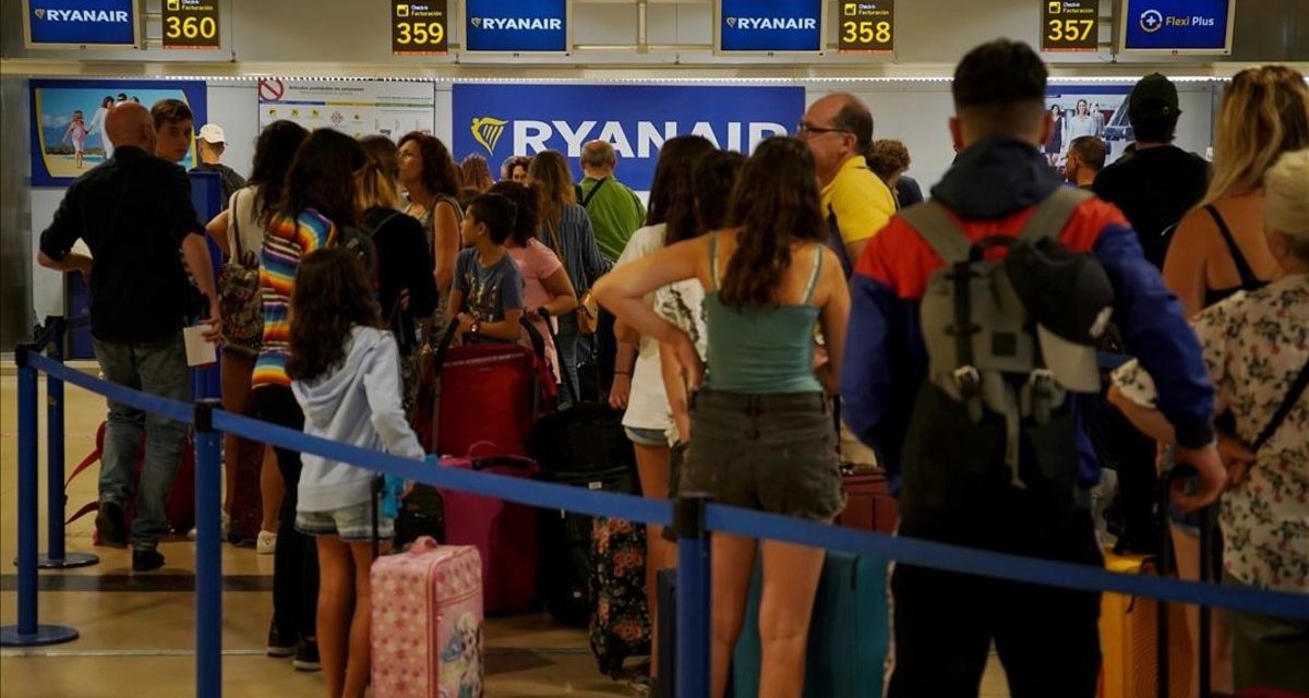 La huelga de los TCP en Ryanair continúa produciendo numerosas incidencias en los vuelos nacionales