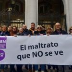 «El maltrato que NO se ve», lema de la concentración de USO ante el Ministerio de Igualdad