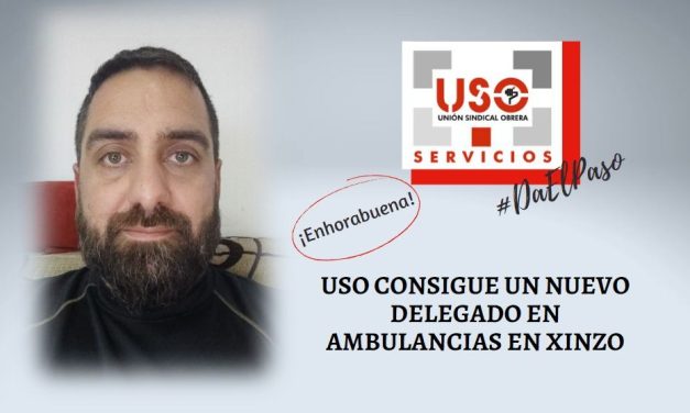 Otro nuevo delegado de personal de USO en Ambulancias Do Carme en Orense (Galicia)