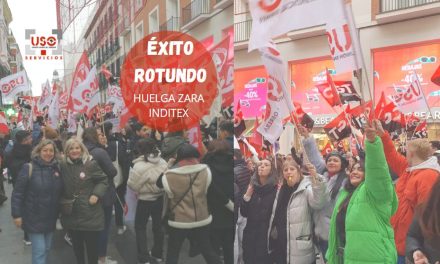 Rotundo éxito en la convocatoria de huelga de la marca Zara Inditex