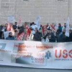 USO encabeza la concentración de los sindicatos de ambulancia ante la sede del Servicio de Salud en Andalucía