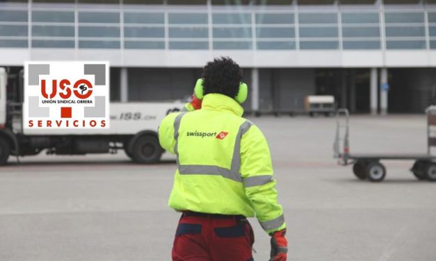 USO convoca huelga, junto con otros sindicatos, en Swissport Handling