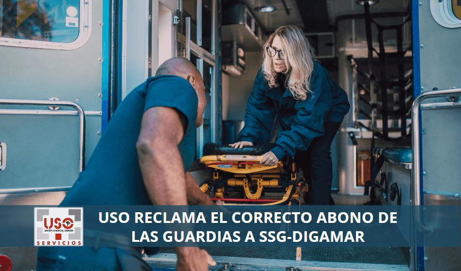 USO demanda a la empresa de transporte sanitario SSG-Digamar