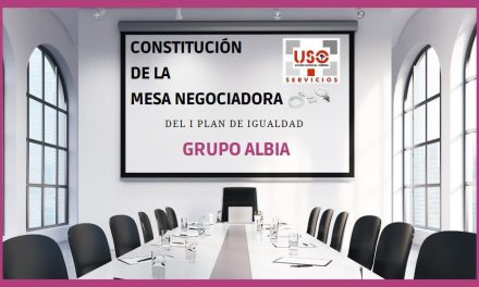 USO presente en la constitución de la mesa negociadora del I Plan de Igualdad del grupo Albia, empresa de servicios funerarios