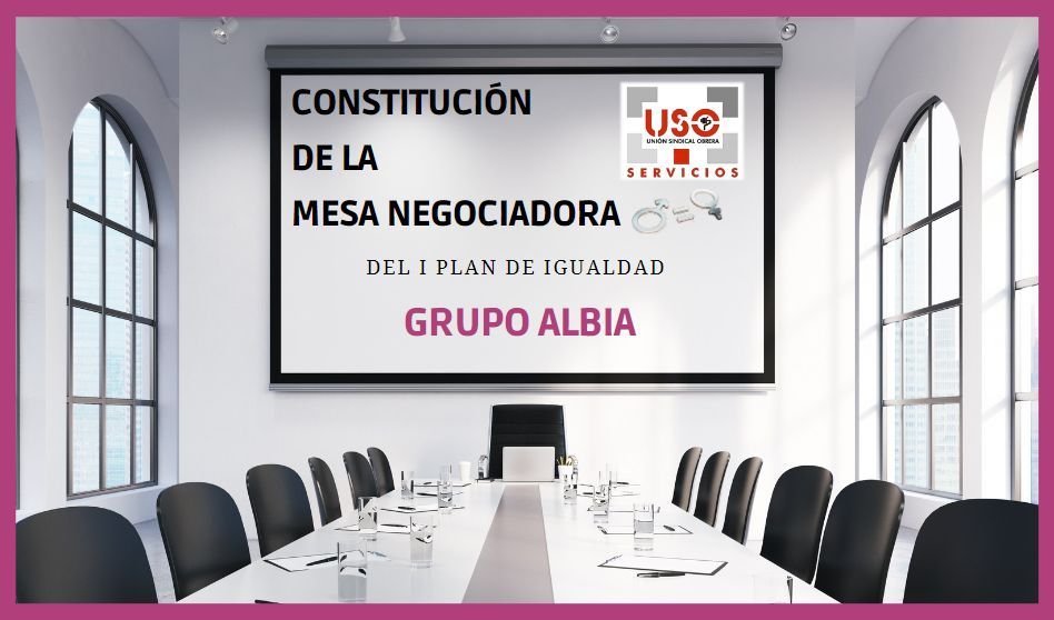 USO presente en la constitución de la mesa negociadora del I Plan de Igualdad del grupo Albia, empresa de servicios funerarios