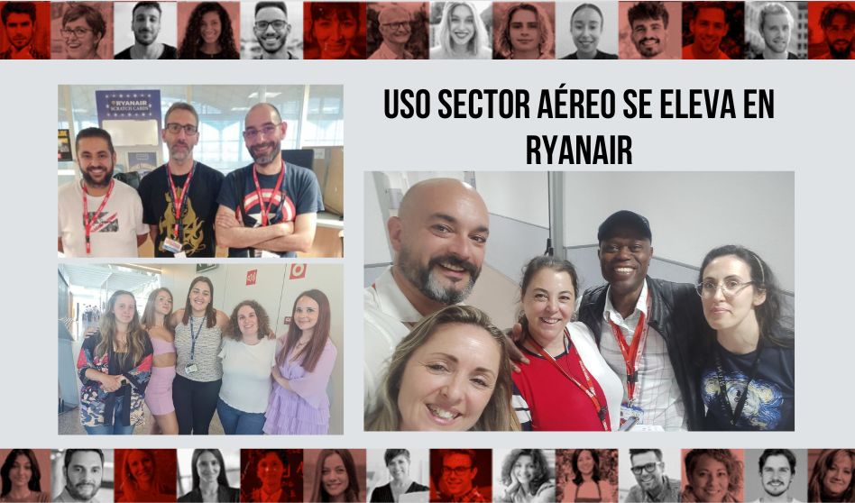 USO despega en las elecciones de Ryanair dentro del territorio nacional