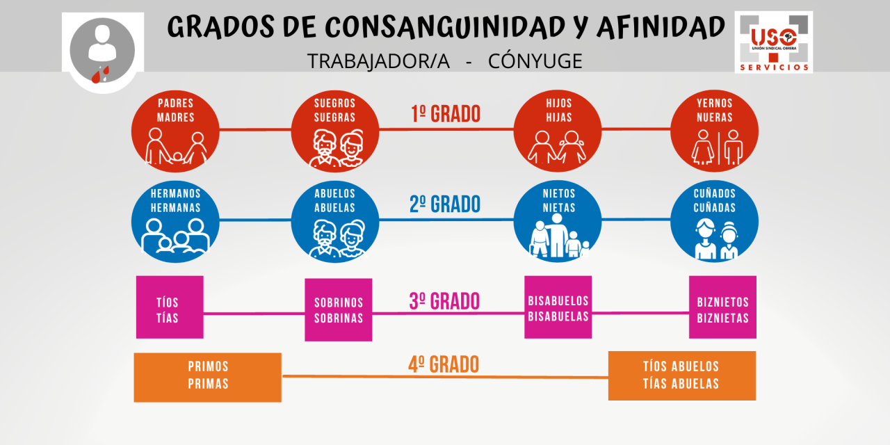 Grados de consanguinidad y afinidad