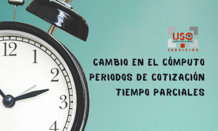 Cambio en el cómputo periodos de cotización tiempos parciales