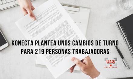 Konecta plantea unos cambios de turno para 219 personas trabajadoras