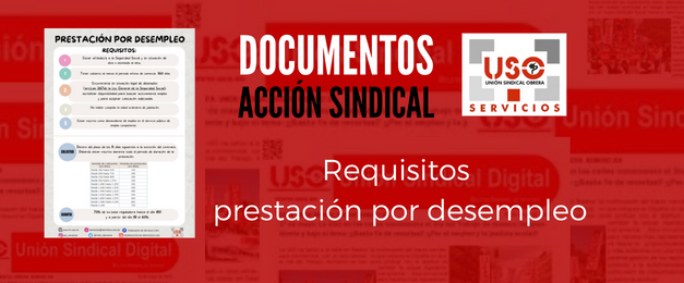 Requisitos para solicitar la prestación por desempleo