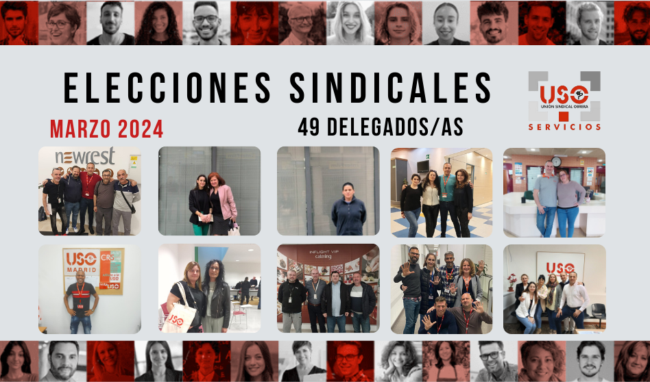 Elecciones sindicales en USO Servicios Marzo 2024